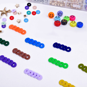 Perles en céramique plates et rondes JLT, best-sellers, multicolores, perles souples, kit de fabrication artisanale pour enfants - Product Image 5