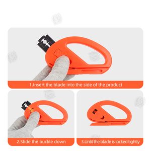 CLEZE outil d'emballage de voiture fenêtre teinte coupe-papier vinyle Wrap sécurité Film outils de coupe - Product Image 6