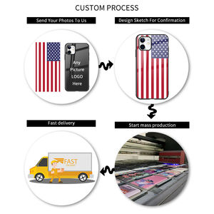 Offre Spéciale Qatar drapeaux nationaux Design housse de téléphone verre trempé pour Iphone 14 <span class=keywords><strong>Pro</strong></span> Max sac d'opp personnalisé dessin animé Gua - Product Image 5