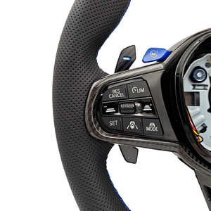 Volante Deportivo LCI de Cuero con Botones Azules M1 M2 para <span class=keywords><strong>BMW</strong></span> X5 G05 X6 G06 G20 G22 G30 M2 G87 M3 G80 M4 G82 G42 M5 F90 F97 M340i - Product Image 4