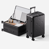 Valise PC à texture élégante, haute résistance, durable, antivol, anti-choc, facile à nettoyer, idéale pour les voyages fréquents