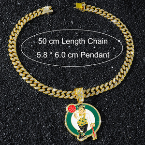 Nuevo Collar con Colgante Circular de Personajes de Dibujos Animados, Estilo Hip Hop, con Características Únicas, Collar para Hombre, Joyería de Moda - Product Image 5