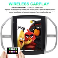Lecteur multimédia vidéo pour voiture OLED 12,1 pouces 8 Go + 128 Go DSP, navigation GPS style Tesla, stéréo CarPlay, Benz W447 Vito 3 119d
