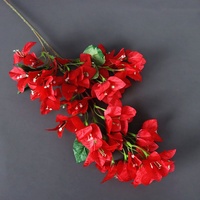 Bougainvillier Artificiel en Soie, Style Français, Toucher Naturel, pour Décoration de Mariage, Noël, Accessoire de Mobilier et Décoration Florale