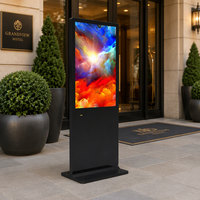 Kiosque de totem d'affichage à cristaux liquides du support 43inch mince Fanless extérieur pour la publicité