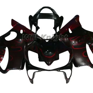 Injection Fairing Kit for Honda CBR F4I 2001 2002 2003 Fairing CBR600RR Red Fire Flame