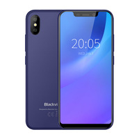 Teléfono Móvil Blackview A30 con Android 8.1, MTK6580 Quad Core, Pantalla de 5.5 Pulgadas 19:9, 2GB de RAM, 16GB de ROM, Cámara de 8.0MP, 3G WCDMA, Reconocimiento Facial, GPS