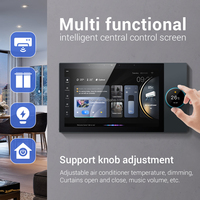 Panneau de commande intelligent pour la maison de 10 pouces Commutateur de minuterie de contrôle central mural Connectivité WiFi Ouvre-rideau intelligent Passerelle Zigbee