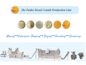 Zhuoheng Extrusion de haute qualité miettes de pain Panko faisant la ligne de production de la machine avec <span class=keywords><strong>Crucher</strong></span> et séchoir - Product Image 3