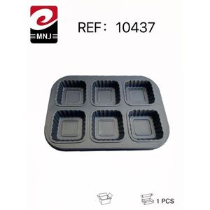 Mnj 6-Hole Cake Pan Non-Stick Baking Mold For Cupcakes And Mini Cakes 1 Pcs - Product Image 3