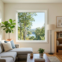 Fenêtres UPVC fixes P85 haute performance et faible entretien pour les applications de construction résidentielle neuve et de remplacement de fenêtres
