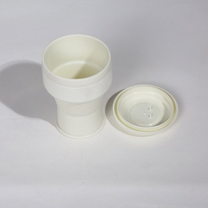 Taza de Viaje de Silicona Reutilizable, Plegable, con Tapa Abatible, Portátil, Ecológica, Diseño Minimalista, Apta para Lavavajillas, para Deportes y Viajes - Product Image 1