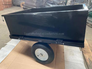 Remorque pliante à essieu unique, montage de boulons de chariot à benne de jardin - Product Image 4