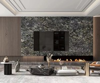 Dalles de marbre naturel effet miroir haute brillance pour revêtement mural et de sol des halls d'hôtels et bâtiments commerciaux