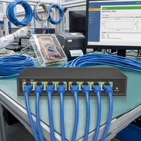 OEM/ODM GXCOM TS8108P Switch PoE Gigabit Pasivo de 24V 8*10/100/1000Mbps con VLAN, AP Inalámbrico, CPE, Router Bridge