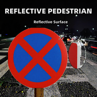 Panneaux de signalisation routière réfléchissants pour la sécurité des piétons, panneaux d'avertissement et de prudence pour les dangers routiers, provenant d'un fournisseur fiable