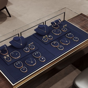 Microfiber Modern Jewelry Display Props Jewelry Store Display Stand <b>Earring</b> Pendant Watch Necklace Display Stand - Product Image 4