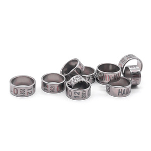 Gsf Aangepaste 304 Stiness Stalen Race Duif Ringen 5Mm Tot 16Mm Vogel Papegaai Kanarie Beenbanden Met Laserafdrukken - Product Image 2