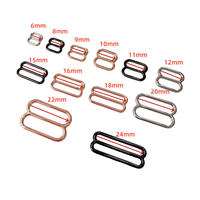 Accessoires de lingerie en métal sans nickel Ajusteur de bikini Bracelet de montre Connecteurs coulissants