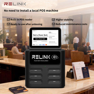 Estación <span class=keywords><strong>de</strong></span> Compartición <span class=keywords><strong>de</strong></span> Cargadores <span class=keywords><strong>de</strong></span> 6 Ranuras y 40W con Entrada <span class=keywords><strong>de</strong></span> CC, Lector POS Integrado para Aplicaciones Comerciales en Restaurantes, Alta Capacidad, PVC - Product Image 1