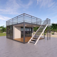 Contenedor Prefabricado Inteligente de 20 Pies, Casa de Oficina Prefabricada de Lujo, Mansión Prefabricada