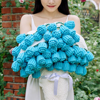 2025 nouveauté Premium Crochet Roses Bouquet tricoté à la main couverture Floral Design doux confortable cadeau jeter couverture