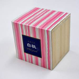 Cono de incienso de maíz melocotón blanco Kayuragi, paquete de 12 con soporte, fragancia japonesa para el hogar, dispersión rápida, ingredientes naturales KODO - Product Image 3