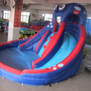 Toboggan gonflable pour enfants, toboggan aquatique commercial d'extérieur en PVC avec design pieuvre 63100 - Product Image 2
