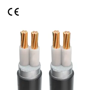 0.6/1kV 2/3/4 // 5 noyau 16mm2 25mm2 35mm2 50mm2 70mm2 95mm2 120mm2 fil d'acier cuivre aluminium câble électrique d'alimentation blindé