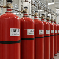 Gas Industrial de Trifluoruro de Nitrógeno (NF3) a Granel, Grado Electrónico 99.99% para Limpieza CVD, Cilindro DOT-3AA