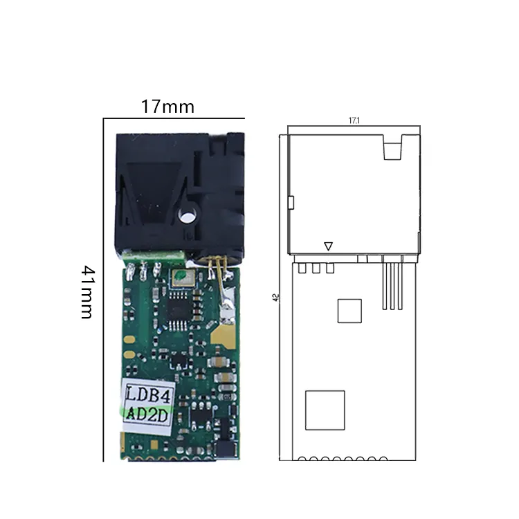 10m lazer mesafe ölçer sensörü OEM ODM Mini küçük lazer modülleri mesafe ölçüm dönüştürücü