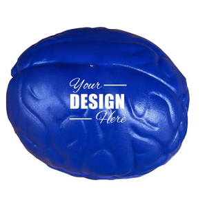 Custom Logo Stress Relief Brain Squeeze Ball - Foam Anti-Stress Toy for Adults & Kids, Promotional Gift - Product Image 1