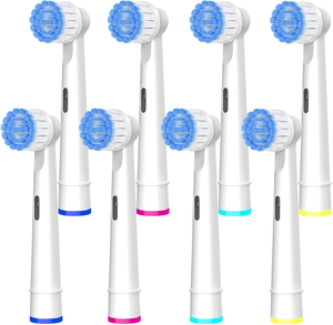 Têtes de rechange pour brosse à dents électrique de haute qualité avec design de brosse ronde, recharges à poils souples pour les soins dentaires à domicile - Product Image 2