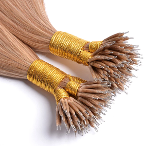 Extensiones de Cabello Humano con Punta Nano Recta, Cabello Virgen 100% de Doble Trama, Extensiones de Cabello con Anillo Nano de Queratina - Product Image 3