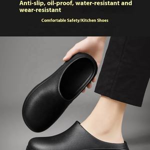 Chef EVA zuecos antideslizantes a prueba de aceite impermeables Zapatillas de casa ligeras cómodas botas de trabajo de seguridad - Product Image 3