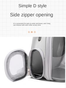 सी प्रमाणित ऑक्फोर्ड पारदर्शी बिल्ली और कुत्ते बैकपैक जिपर फैशन पालतू वाहक बैग - Product Image 4