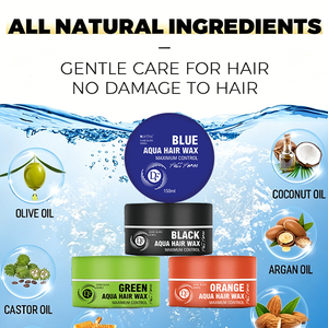 Gel per <span class=keywords><strong>Capelli</strong></span> Nero di Alta Qualità OEM, Prodotti per lo Styling dei <span class=keywords><strong>Capelli</strong></span> a Base d'Acqua Organici, <span class=keywords><strong>Cera</strong></span> per <span class=keywords><strong>Capelli</strong></span> in Confezione Grande per Uomini e Donne - Product Image 3