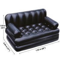 Grand canapé gonflable paresseux Chaises PVC Chaise longue Siège pouf Canapés Pouf Puff Couch Tatami Salon Fourniture avec pompe à pied