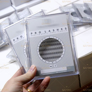 Pestañas de abanico de volumen prefabricadas personalizadas CC Curl 0,07mm Pestañas sintéticas negras naturales Múltiples estilos disponibles al por mayor - Product Image 1