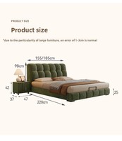 Ensemble de chambre à coucher italien de luxe OEM ODM, lit double king size moderne avec grand rangement