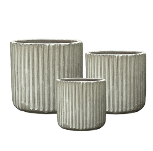 Pot de fleurs en céramique de grande taille, design européen, pour usage intérieur/extérieur - Décoration pour la maison, la pépinière et le commerce TERREN - Product Image 6