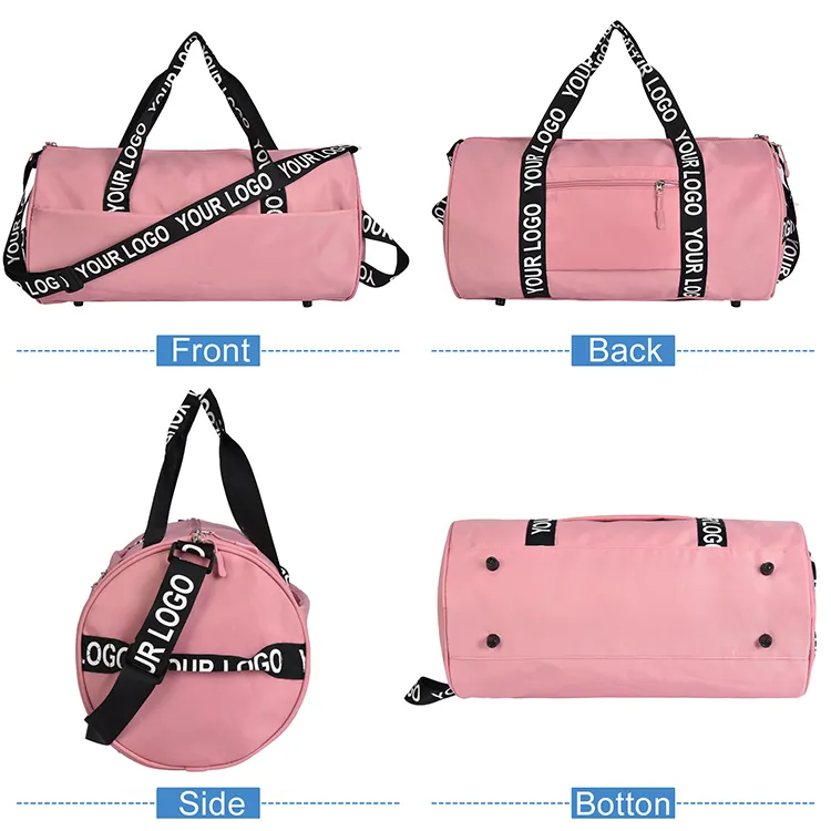 Bag Manufacturer Custom Fitness Travel Bags High Quality Waterproof Nylon Women Sports Gym Duffel Bag