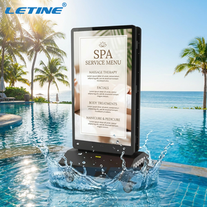 Lettore Video Commerciale Portatile da Esterno a Doppio Schermo da 43 Pollici, Alimentato a Batteria, Alta Luminosità, Leggibile alla Luce Solare - Product Image 1