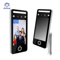 Máquina Biométrica de Control de Asistencia con Pantalla Táctil de 5 Pulgadas, Visión Nocturna, Medición de Temperatura y Audio Bidireccional