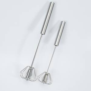 10英寸不锈钢压机手动自动旋转打蛋器搅拌器打蛋器 - Product Image 3