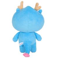 Peluche Dragon Rembourrée en Coton PP, Personnalisable, Motif Transféré, Bleue, Vente Chaude