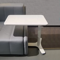 Ergonomischer, höhenverstellbarer Beistelltisch mit Gasdruckfeder, stabiler Y-Bein-Design, schlanker Sofatisch für Sofa, Bett und Arbeitsplatz
