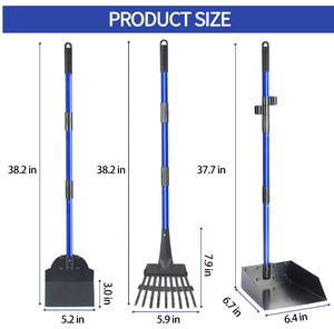Pet Pooper <span class=keywords><strong>Scooper</strong></span> ayarlanabilir uzun saplı kaka <span class=keywords><strong>Scooper</strong></span> ile köpekler için <span class=keywords><strong>Metal</strong></span> tepsi, tırmık ve kürek, ağır köpek kaka <span class=keywords><strong>Scooper</strong></span> - Product Image 6