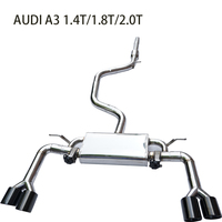 Échappement Catback haute performance pour système d'échappement Audi A3 1.4T 1.8T 2.0T Valvetronic Control