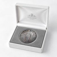 Moneda Conmemorativa Personalizada de la Libertad, Chapada en Plata Antigua, Relieve 3D, Medalla de Metal, Arte Coleccionable, Regalo, OEM, ODM